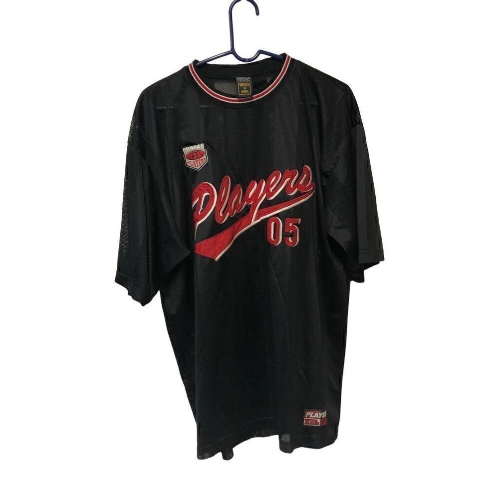 America 153 Sports Players Jersey Extra Large (XL) Black and Red